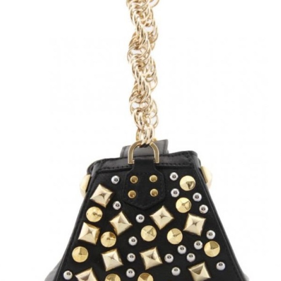 Versace
Versace for H&M Limited Edition Bag Black and Gold Studded Women's Bag - Picture 2 of 5